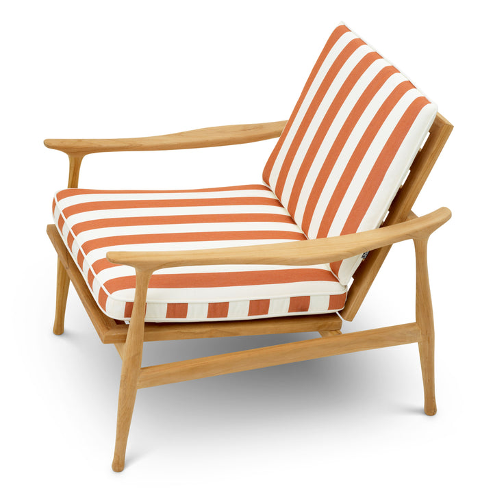 Outdoor Chair Manzo Natural Teak Florent Orange - Image 5