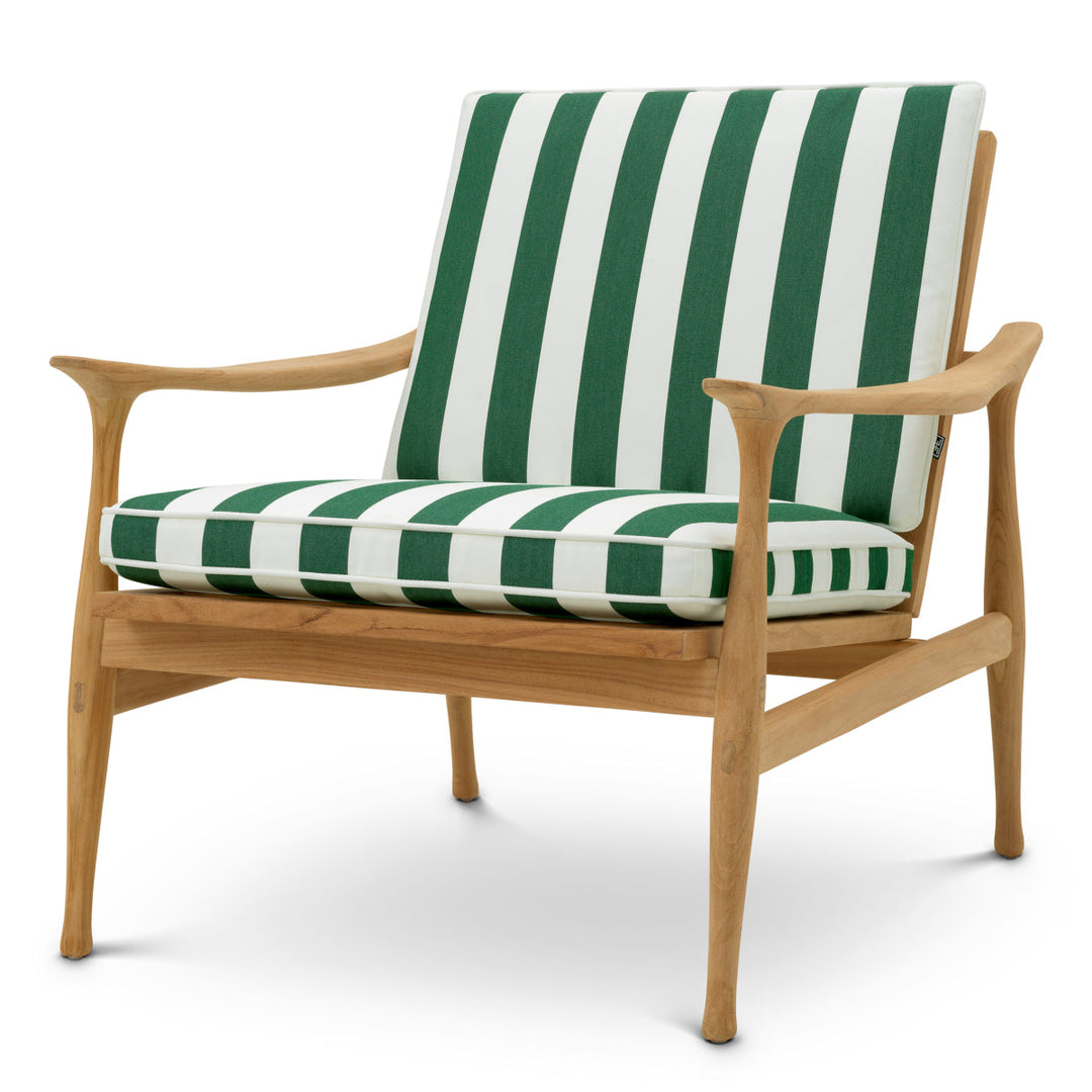 Outdoor Chair Manzo Natural Teak Florent Green New Collection - January 2026 Eichholtz