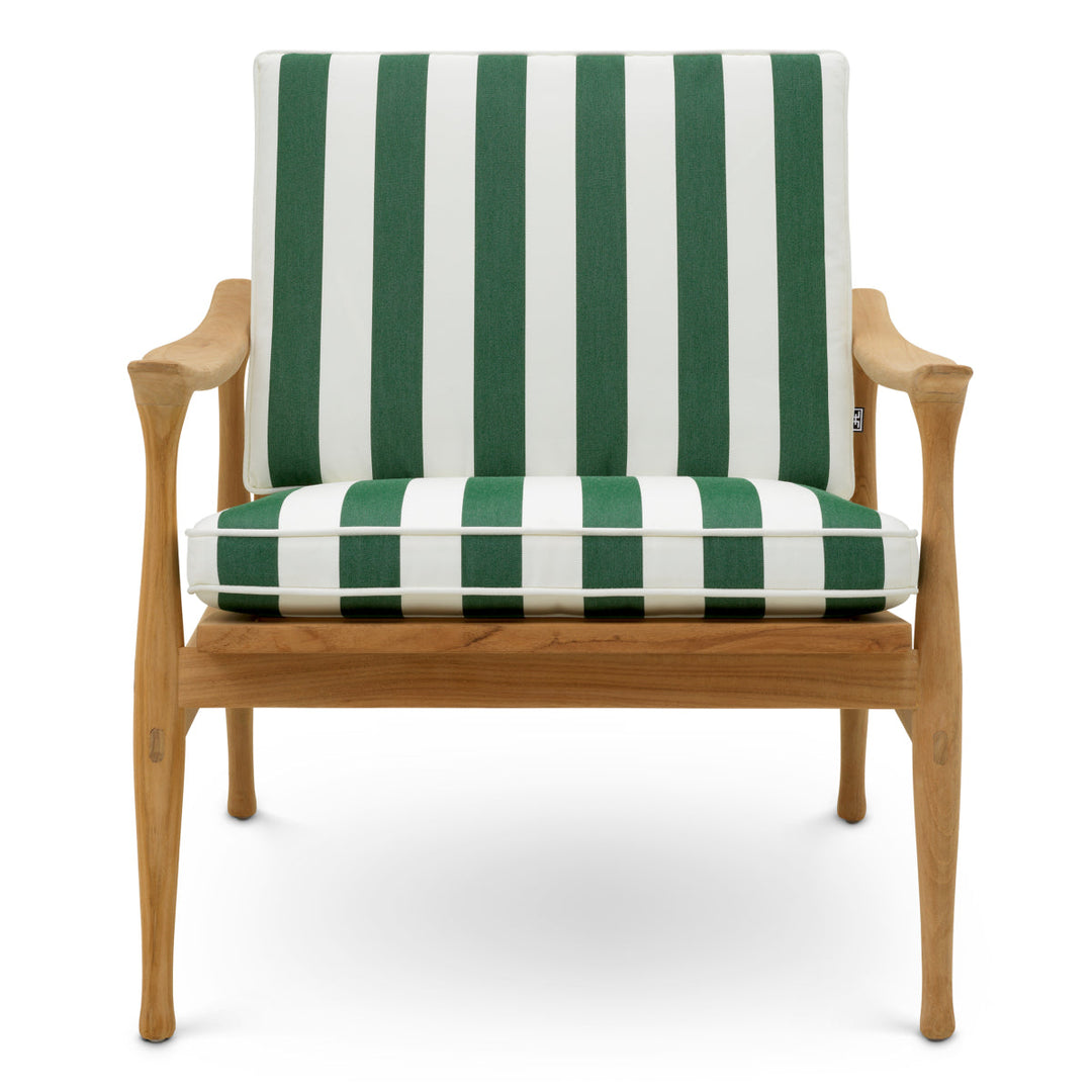 Outdoor Chair Manzo Natural Teak Florent Green New Collection - January 2026 Eichholtz