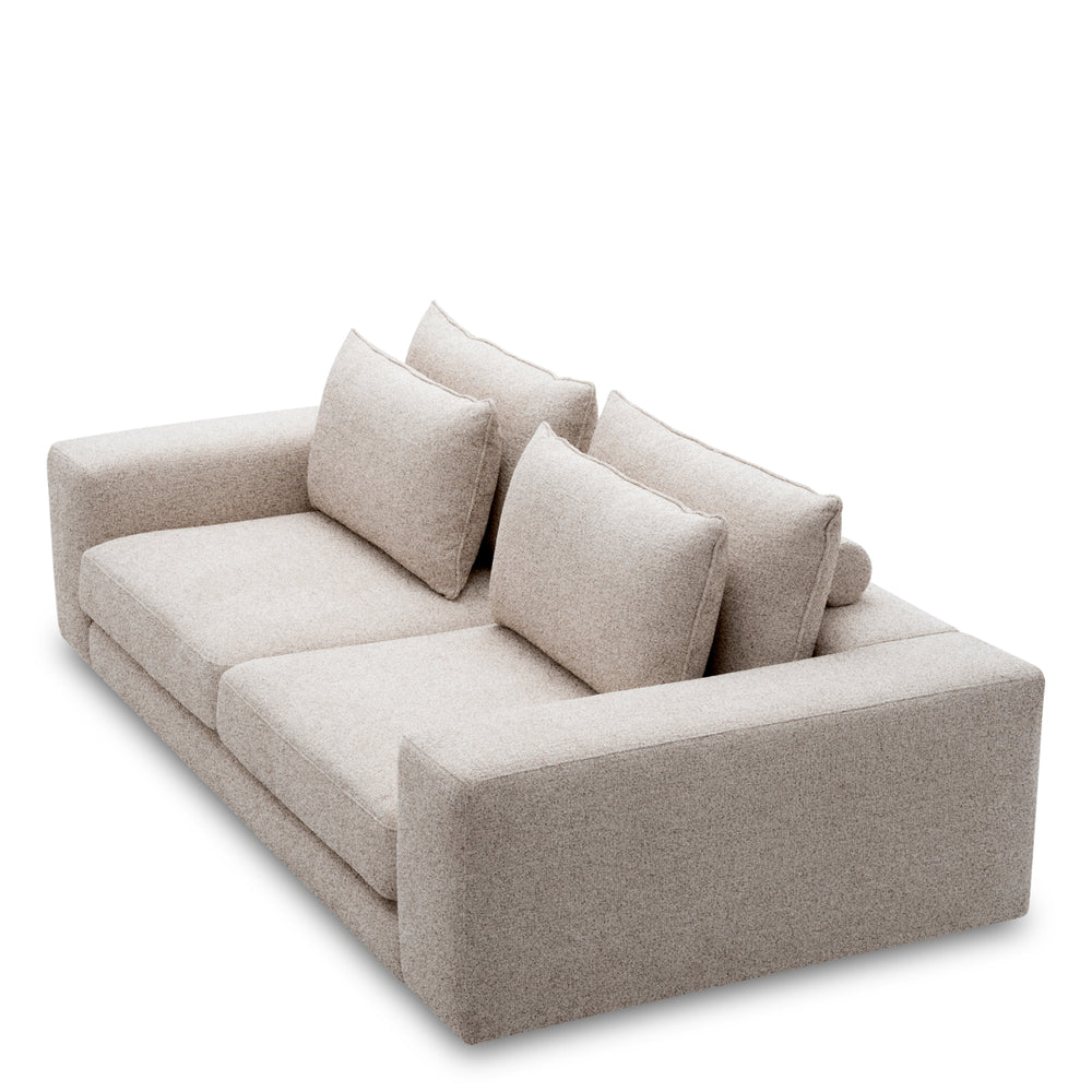 Sofa Lounge Club L Nuoro Greige Furniture Eichholtz