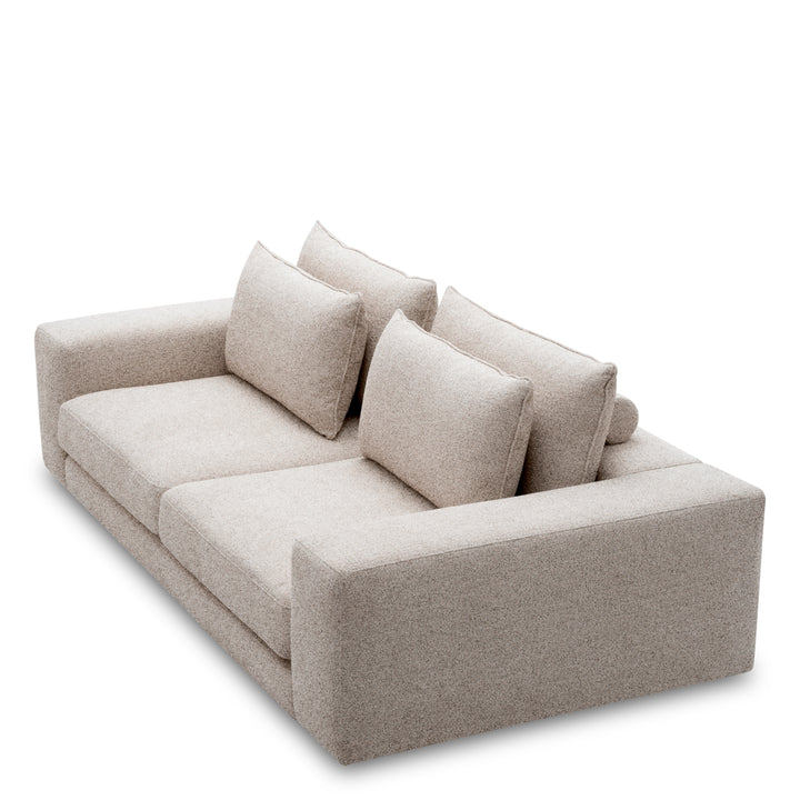 Sofa Lounge Club L Nuoro Greige Furniture Eichholtz