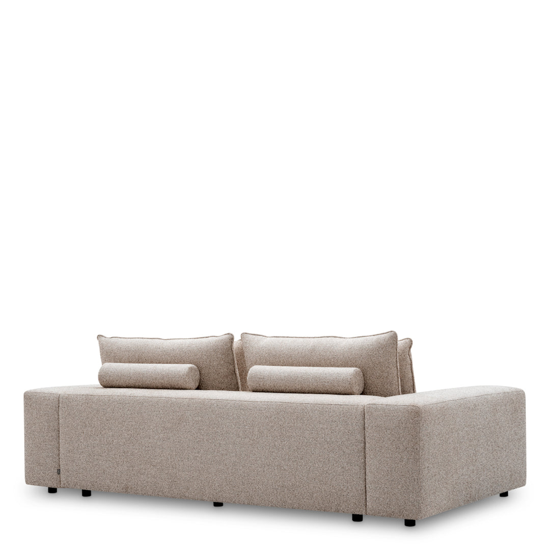 Sofa Lounge Club L Nuoro Greige Furniture Eichholtz