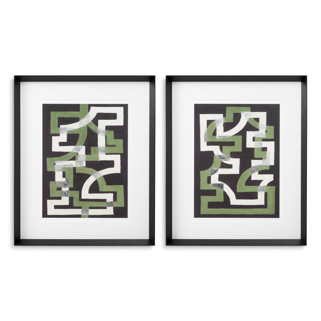 Print Window Trellis By Michael Willett Set Of 2 Accessories Eichholtz