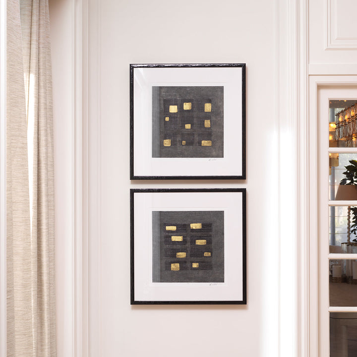 Print Black Squares By Michael Willett Set Of 2 Accessories Eichholtz