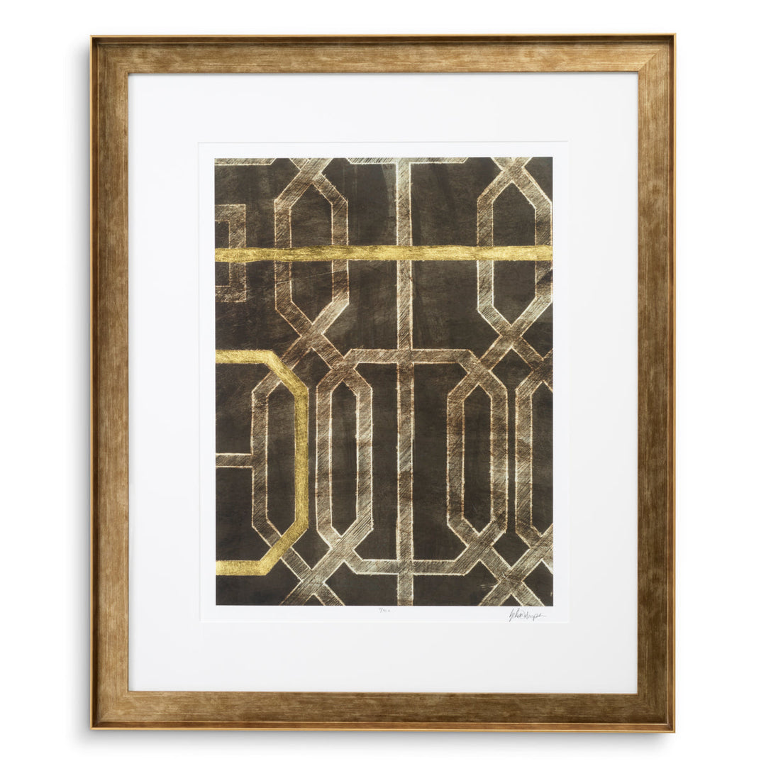 Print Trellis Pattern By Ethan Harper Ii Set Of 2 Accessories Eichholtz