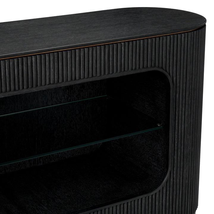 Dresser Bogota Charcoal Grey Oak Veneer New Collection - January 2026 Eichholtz