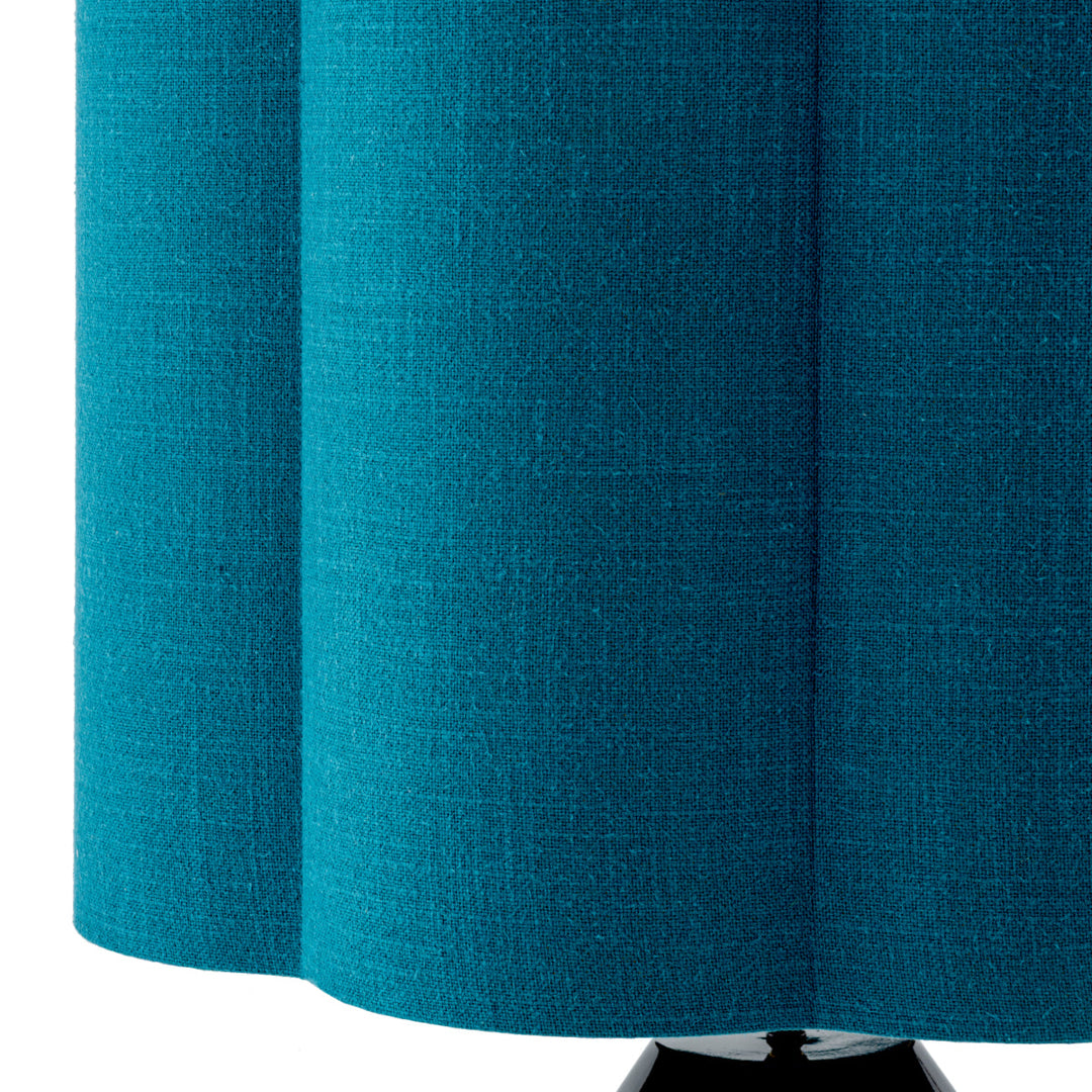 Table Lamp Dionne Piano Black Finish Turquoise Shade New Collection - January 2026 Eichholtz