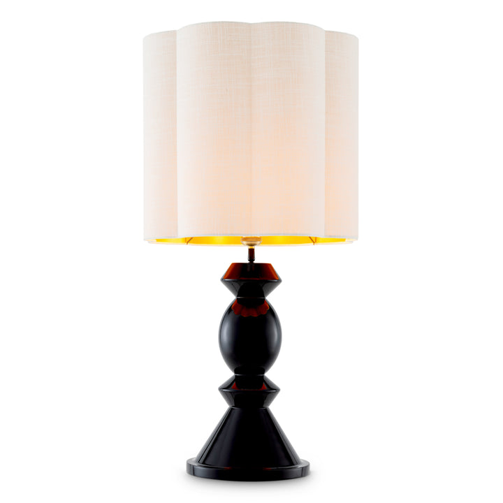 Table Lamp Dionne Piano Black Finish White Shade New Collection - January 2026 Eichholtz