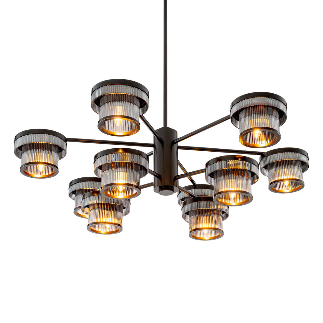 Chandelier Andromeda Bronze Highlight Finish New Collection - January 2026 Eichholtz