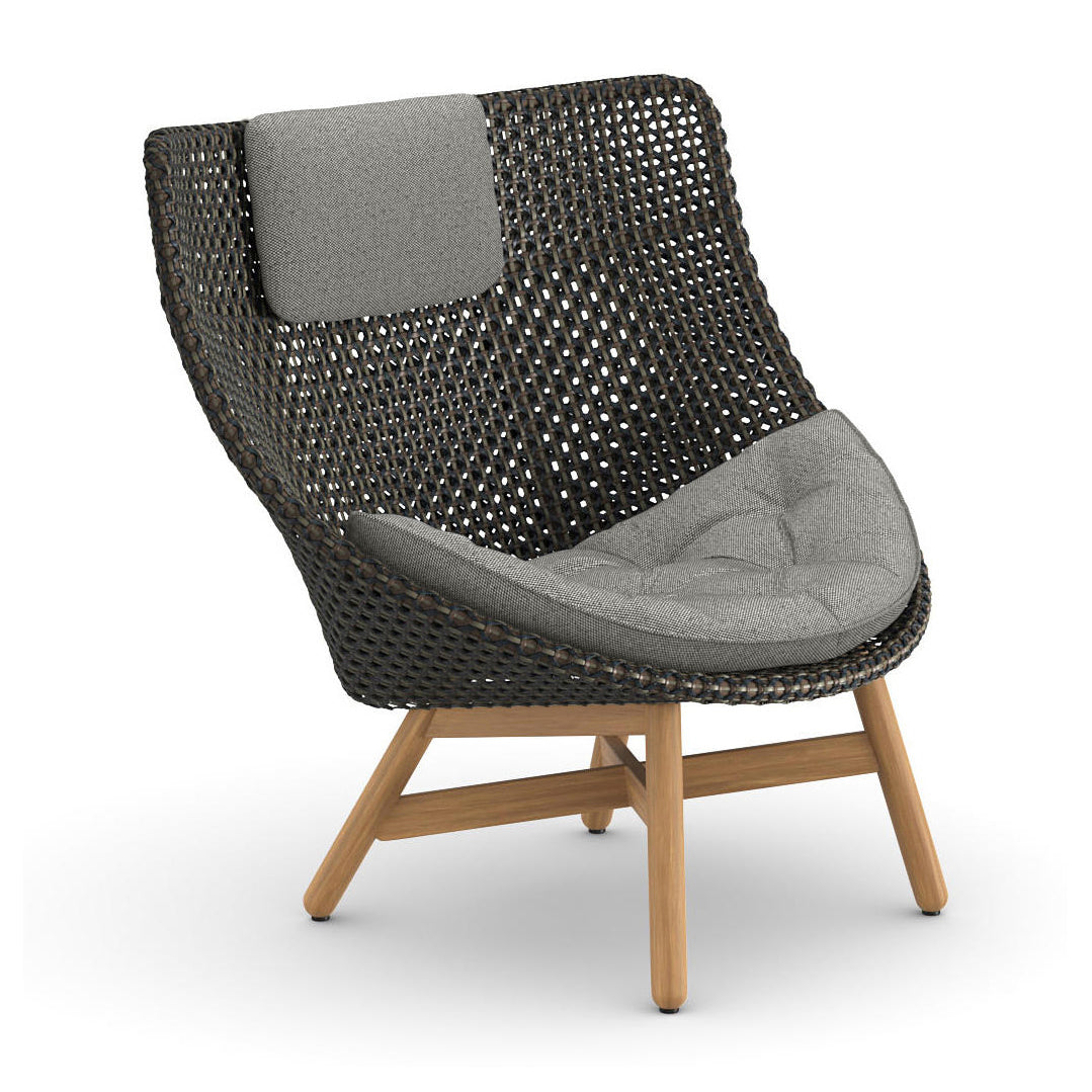 MBRACE Wing Chair Outdoor Chairs Dedon 126 Arabica 474 Natura Dark Gray