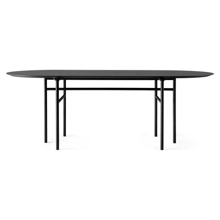 Snaregade Oval Table Tables Audo Copenhagen Black / Black Veneer