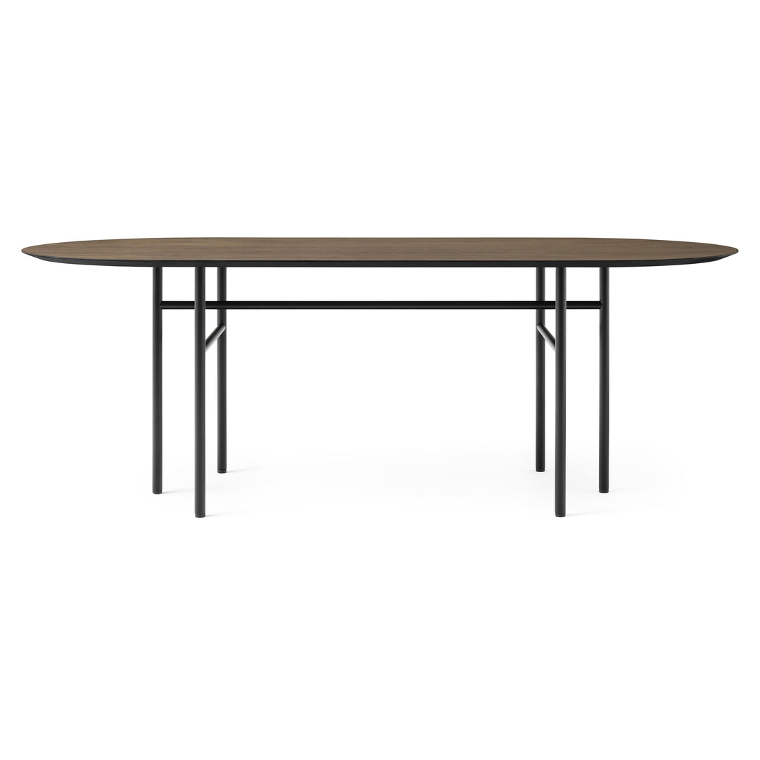 Snaregade Oval Table Tables Audo Copenhagen Black / Dark Stained Oak