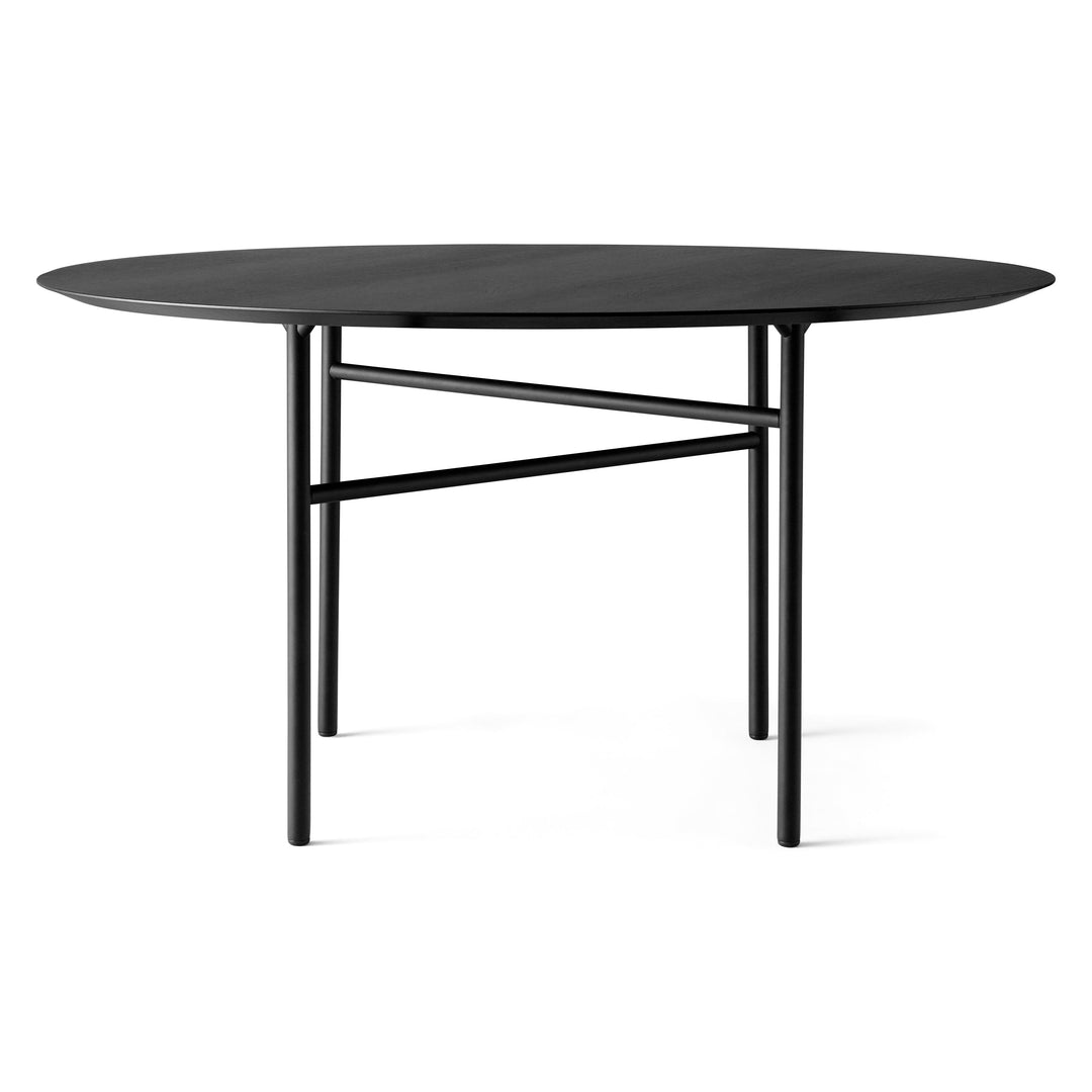 Snaregade Round Table Tables Audo Copenhagen Black / Black Veneer Large: 54 in diameter