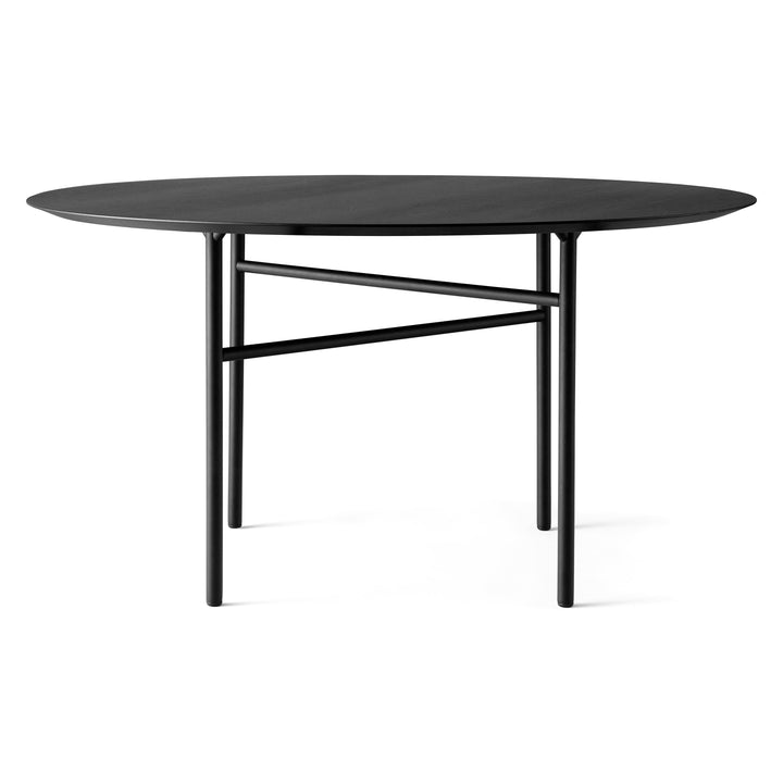 Snaregade Round Table Tables Audo Copenhagen Black / Black Veneer Large: 54 in diameter