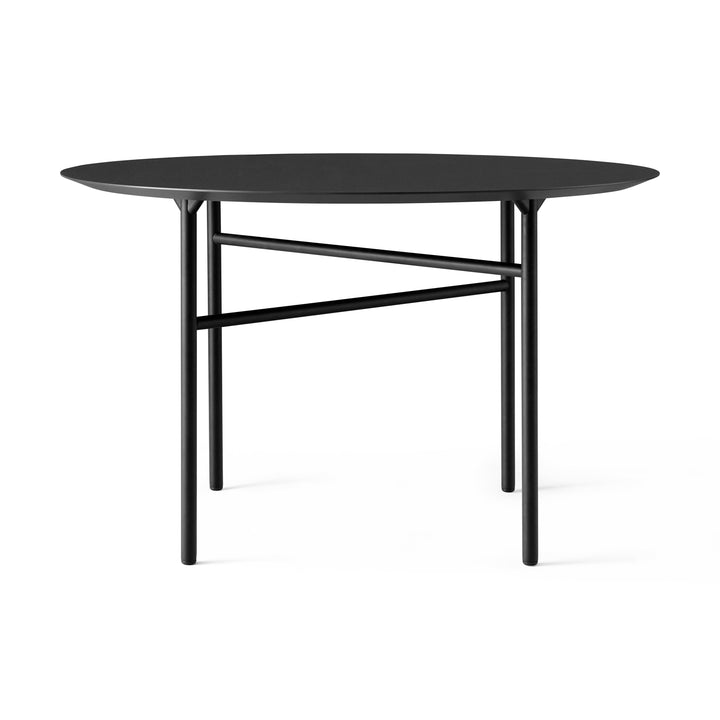 Snaregade Round Table Tables Audo Copenhagen Black / Black Veneer Small: 47 in diameter