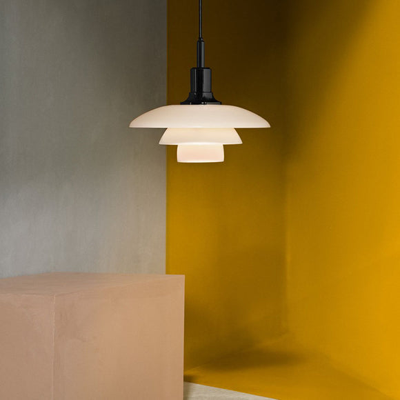 PH 3 1/2-3 Glass Pendant Light Lighting Louis Poulsen