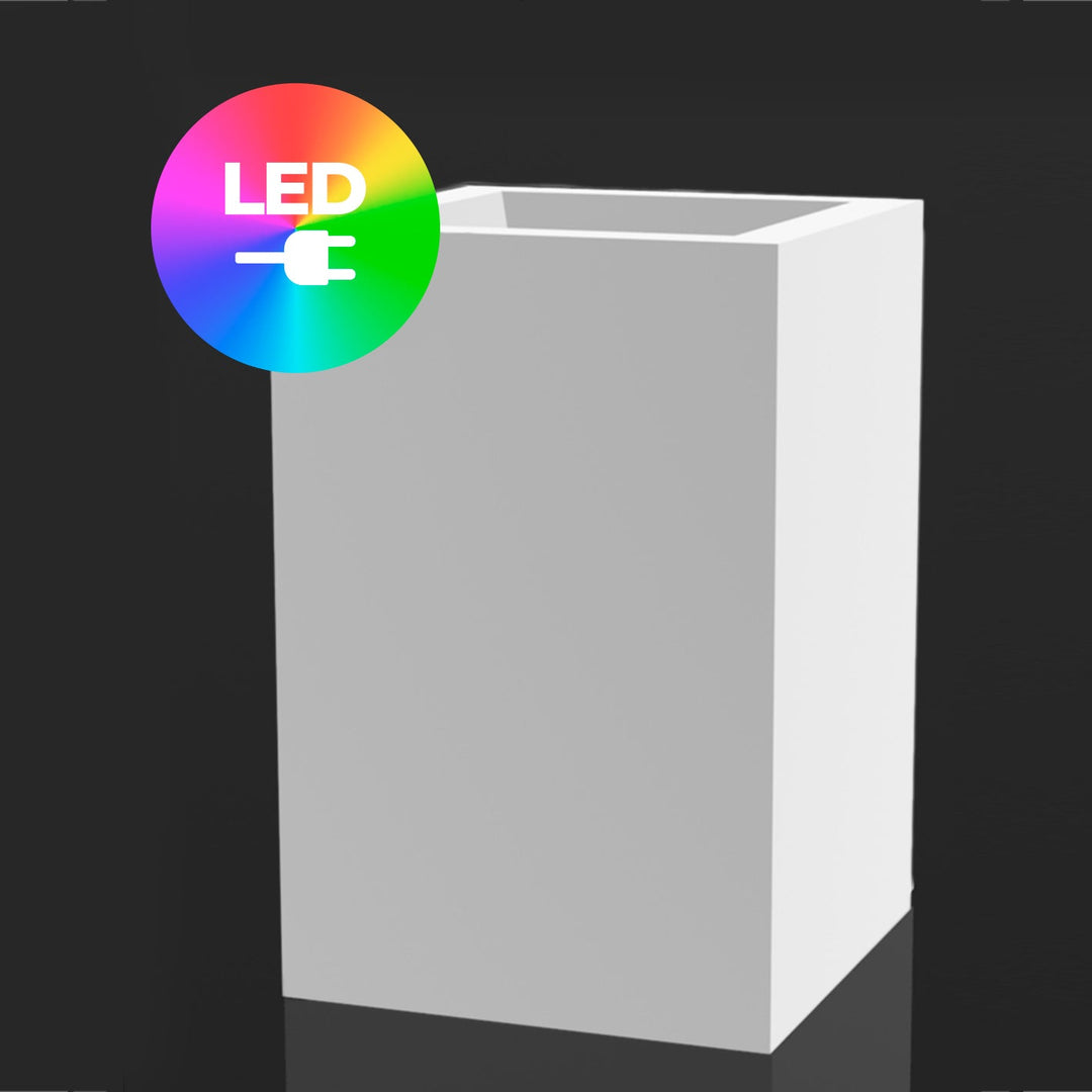 Illuminated High Cube Planter Outdoor Vondom RGB LED Small 