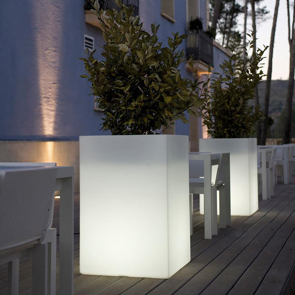 Illuminated High Cube Planter Outdoor Vondom   