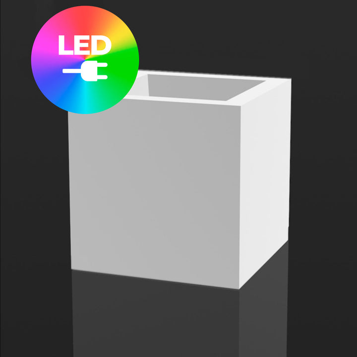 Illuminated Cube Planter Outdoor Vondom RGB LED Small