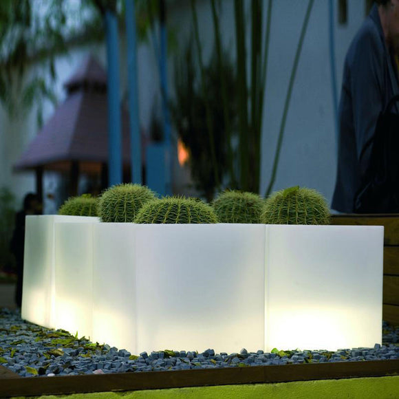 Illuminated Cube Planter Outdoor Vondom   