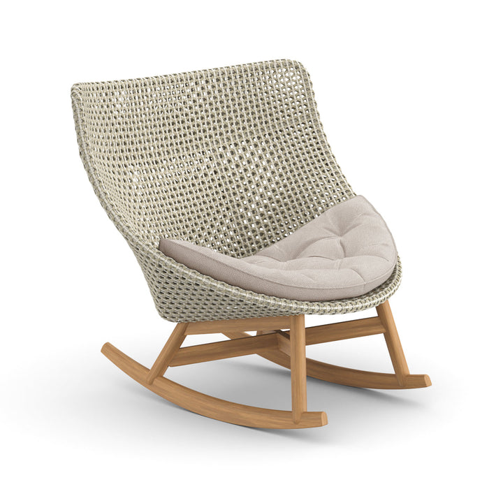 MBRACE Rocking Chair Outdoor Seating Dedon 140 Sea Salt 470 Natura White