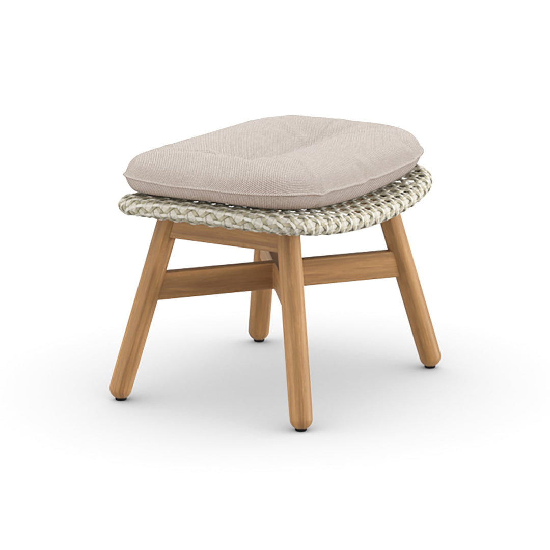 MBRACE Footstool Outdoor Ottomans Dedon 140 Sea Salt 470 Natura White