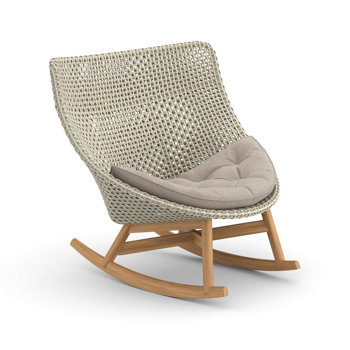 MBRACE Rocking Chair Outdoor Seating Dedon 140 Sea Salt 472 Natura Taupe
