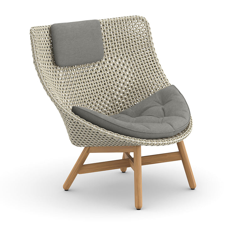 MBRACE Wing Chair Outdoor Chairs Dedon 140 Sea Salt 474 Natura Dark Gray