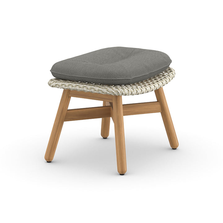 MBRACE Footstool Outdoor Ottomans Dedon 140 Sea Salt 474 Natura Dark Gray