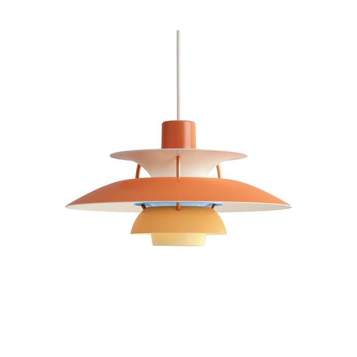PH 5 Mini Pendant Light Lighting Louis Poulsen Hues of Orange / White Textile