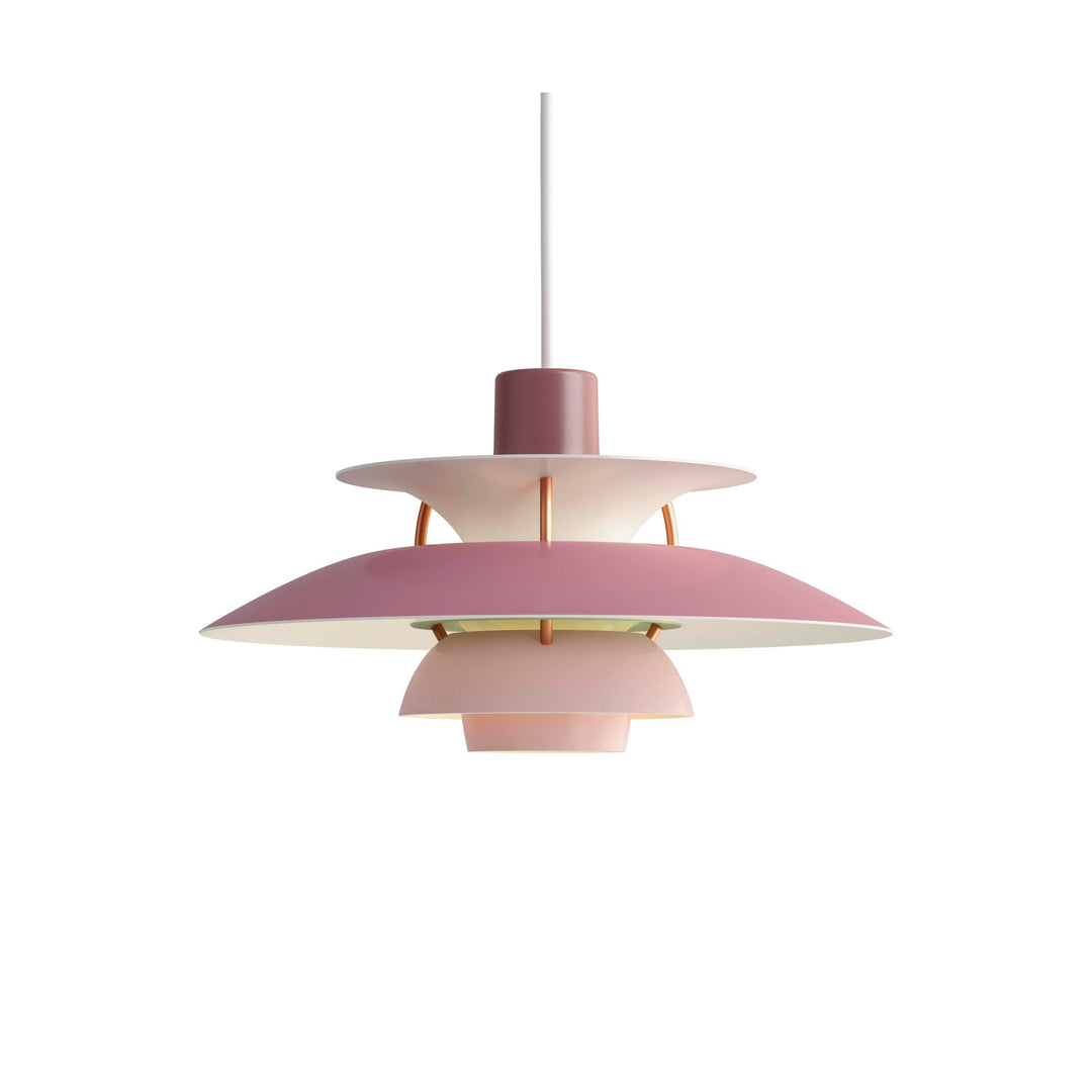 PH 5 Mini Pendant Light Lighting Louis Poulsen Hues of Rose / White Textile