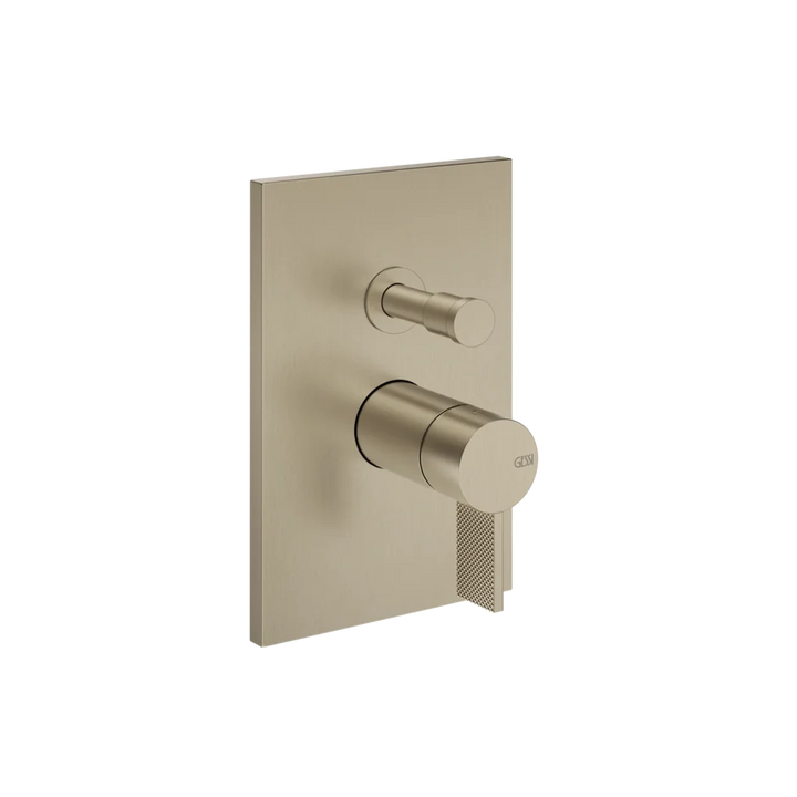 Gessi Inverso Diamantato Wall-Mounted Two-Ways Mixer - 73679 Bathroom Accessories GESSI Finox Brushed Nickel