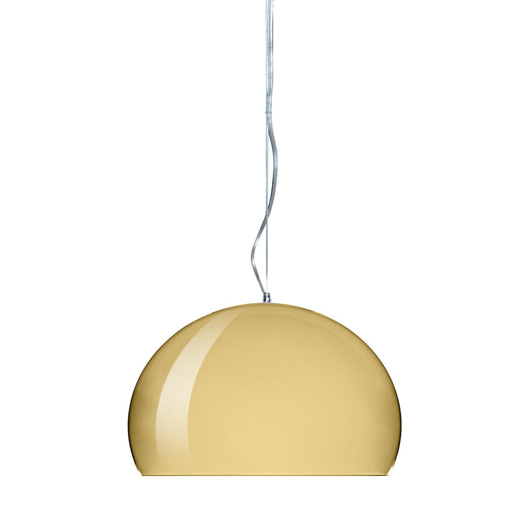 FL/Y Metal Suspension Lamp Lighting Kartell Gold Small: 15 in diameter