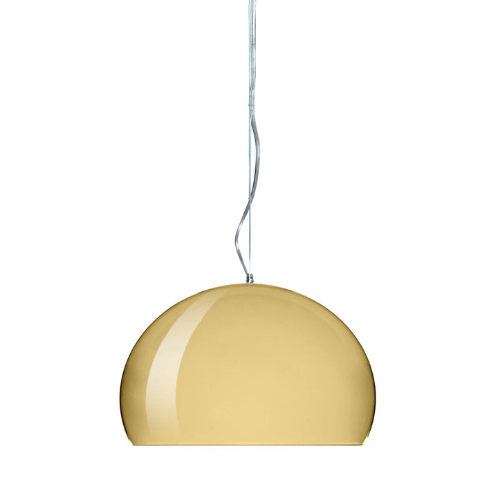 FL/Y Metal Suspension Lamp Lighting Kartell Gold Small: 15 in diameter