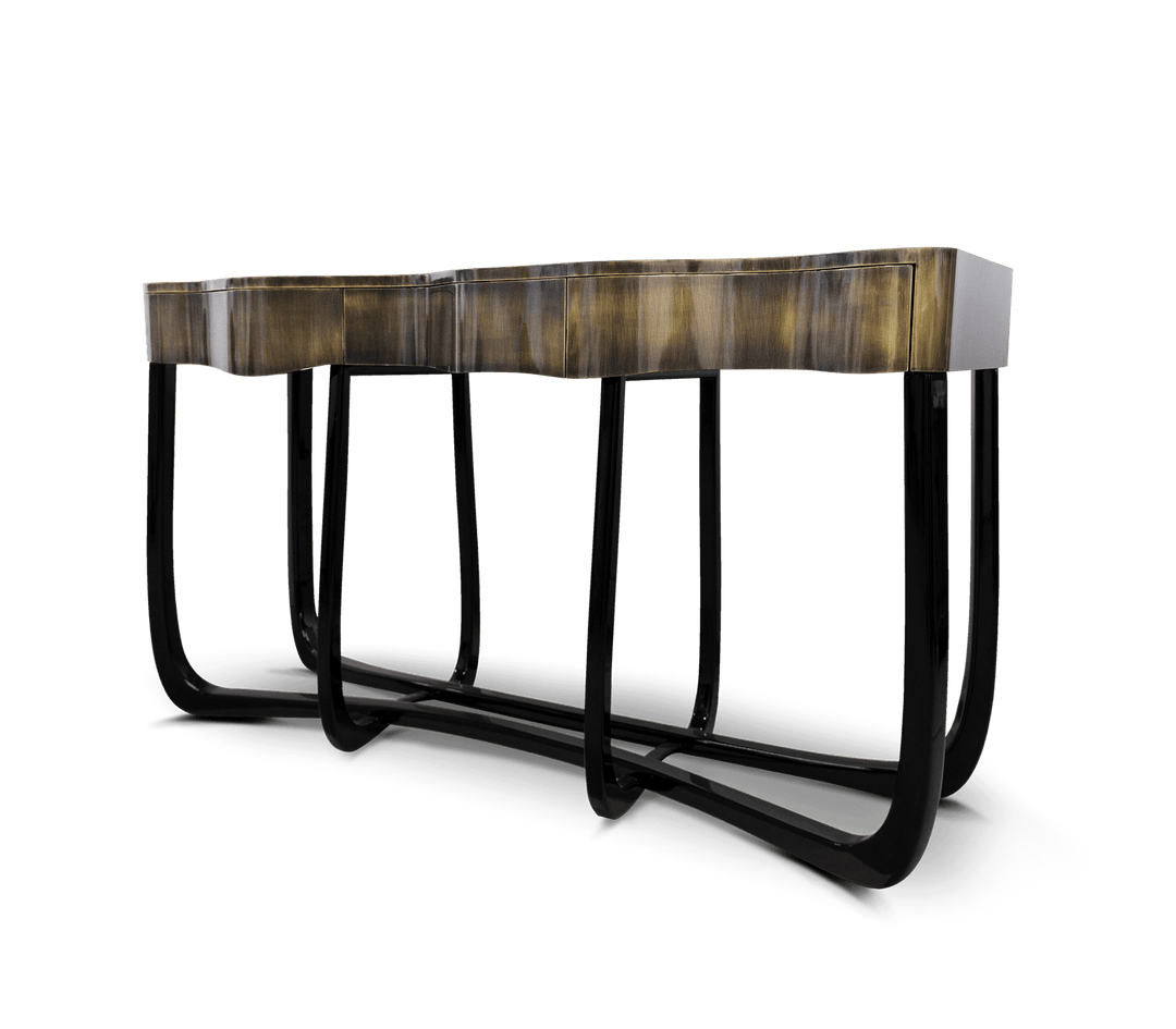 sinuous gold console Consoles Boca Do Lobo