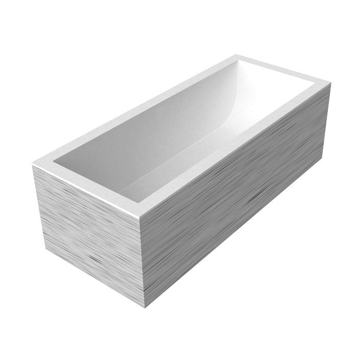 Biblio Rectangular Moodlight Bathtub (Covered) Bathtubs Antonio Lupi BIBLIO14 Moodlight 4 Sides