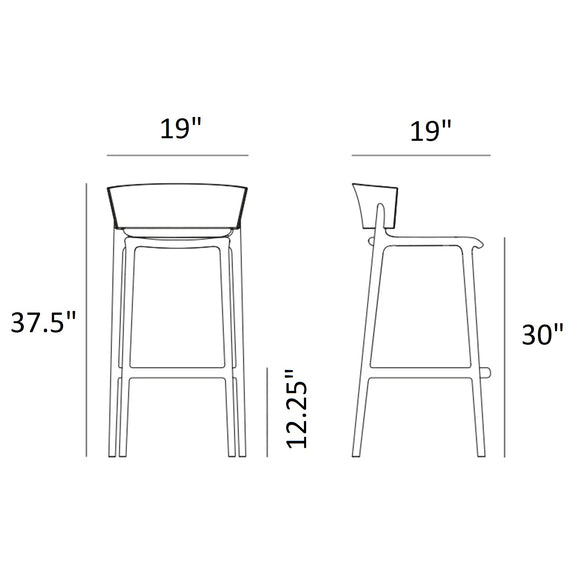 Africa Stool (Set of 4) Outdoor Vondom   