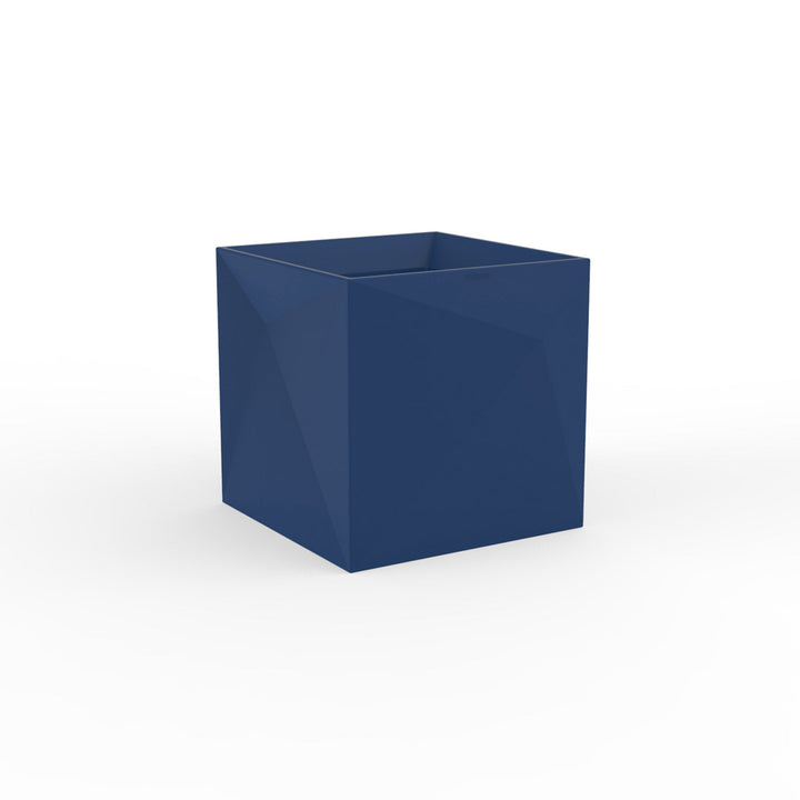 Faz Cube Planter Outdoor Vondom Basic Navy