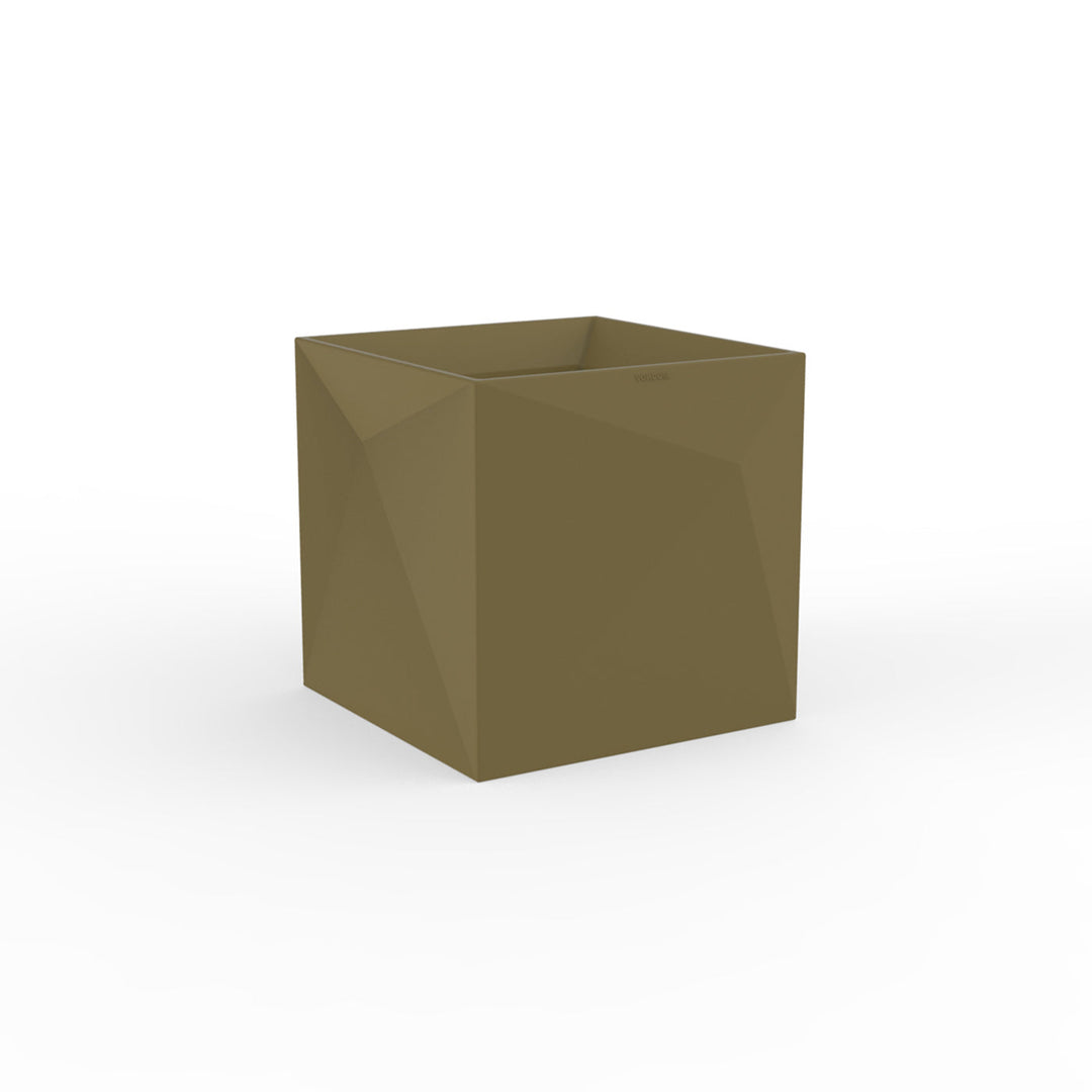 Faz Cube Planter Outdoor Vondom Basic Khaki