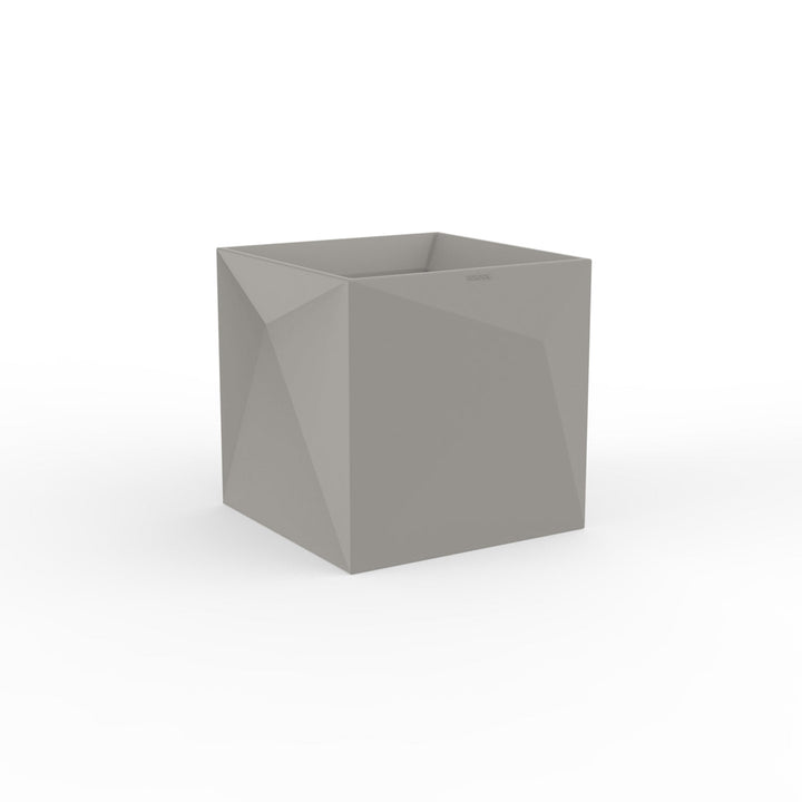 Faz Cube Planter Outdoor Vondom Basic Taupe