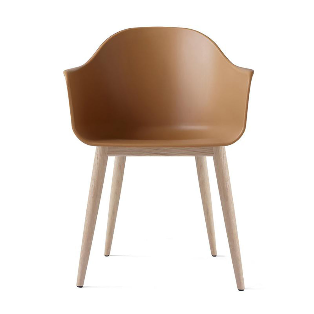 Harbour Dining Chair Chairs Audo Copenhagen Burned Yellow / Natural Oak Wood Base Without Casters