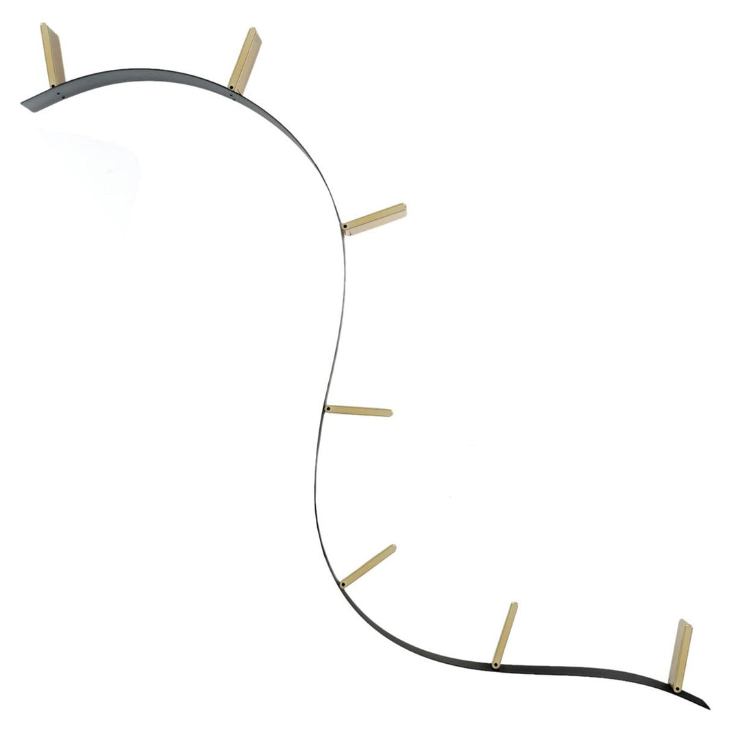 Bookworm Bookshelf - 7 Bookends Bookcases & Standing Shelves Kartell Black Gold