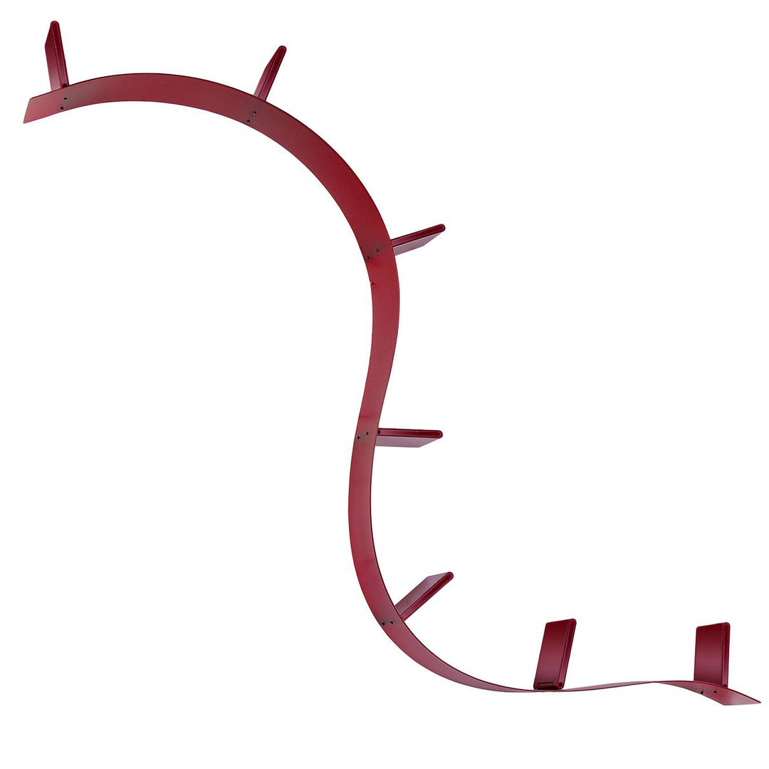 Bookworm Bookshelf - 7 Bookends Bookcases & Standing Shelves Kartell Wine Red