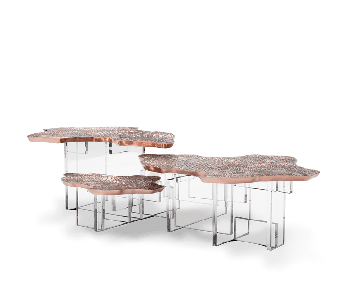 Monet Center Table  Boca Do Lobo Copper  