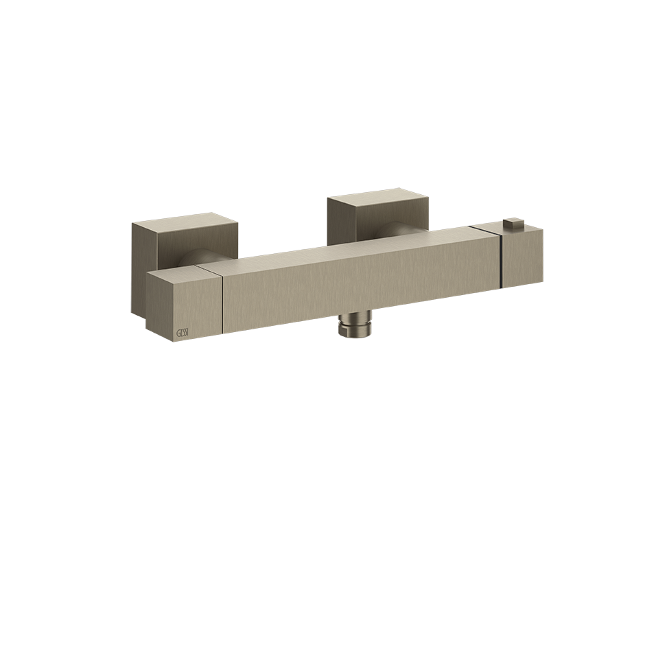 Rettangolo Shower Thermostatic Mixer - 19431 Bathroom Accessories GESSI Finox Brushed Nickel