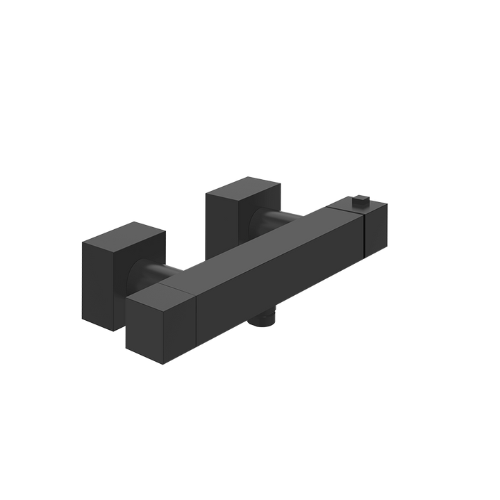 Rettangolo Shower Thermostatic Mixer - 19431 Bathroom Accessories GESSI Matte Black