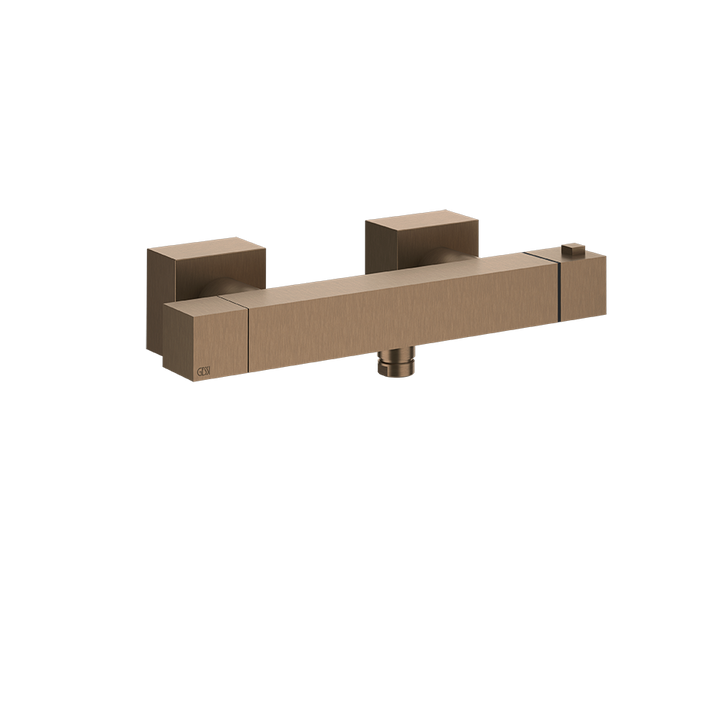 Rettangolo Shower Thermostatic Mixer - 19431 Bathroom Accessories GESSI Copper Brushed PVD