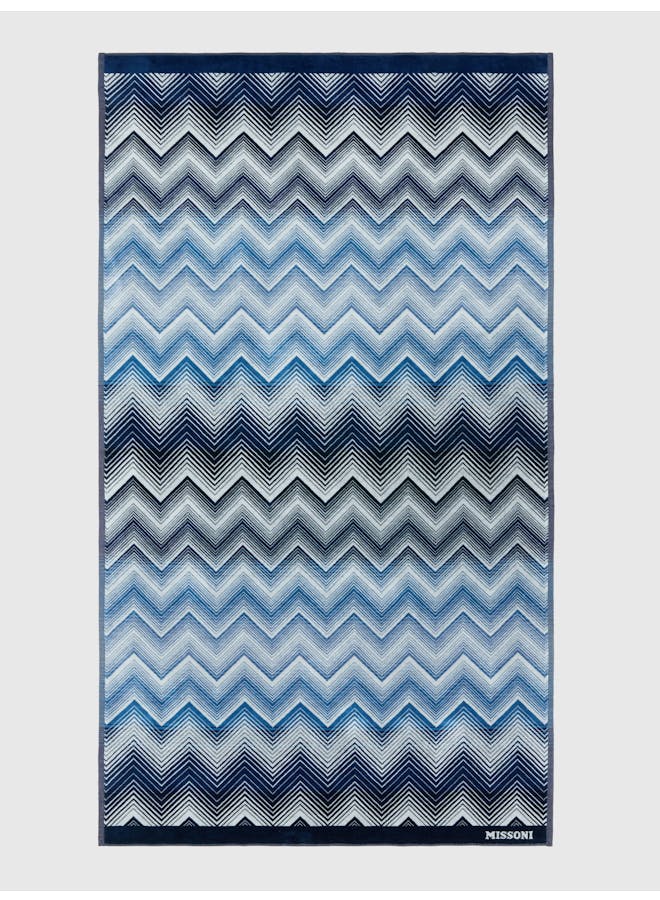 Marea Beach Towel 180X100 Bath Towel Missoni Home Blue/White