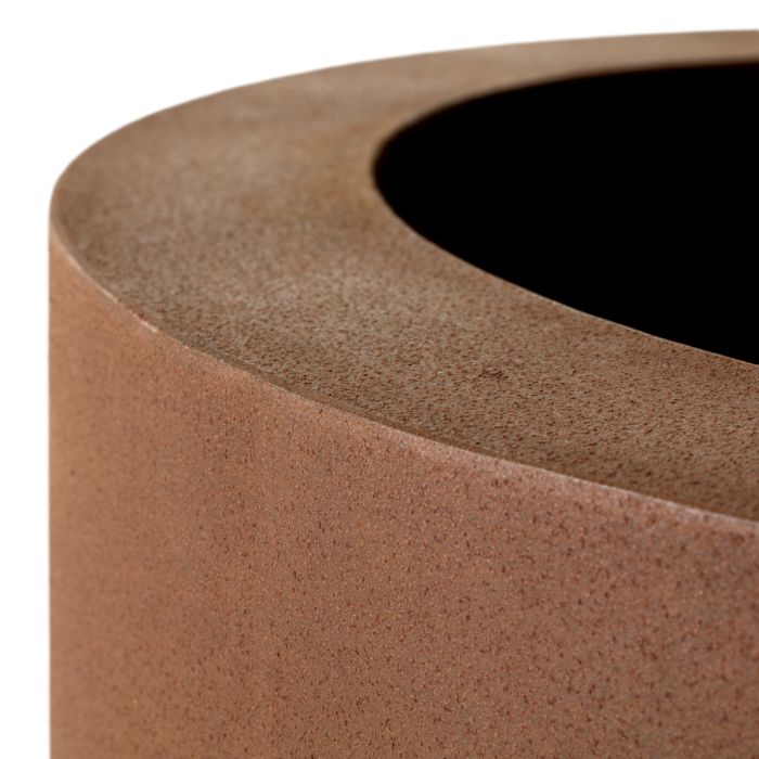 Outdoor Planter Jasper round S weathering steel Accessories Eichholtz
