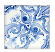 BLUE MEDITERRANEO SQUARE CERAMIC MEDIUM COASTER  Dolce&Gabbana   